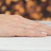 Srebrny delikatny pierścionek cienka obrączka do noszenia po kilka Supreni JP049-925-S marko