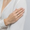 Pozłacany delikatny pierścionek cienka obrączka do noszenia po kilka Supreni JP049-925-Z marko