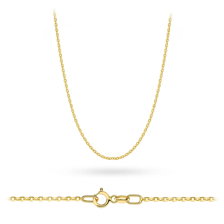 Złoty łańcuszek rolo diamentowany  L-GW-003-585 marko