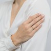 Pozłacany delikatny pierścionek z szampańskimi cyrkoniami JP051-925-PZ marko