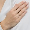 Pozłacany delikatny pierścionek z szampańskimi cyrkoniami JP051-925-PZ marko