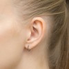 Srebrne kolczyki małe kółka 10mm z czarnymi cyrkoniami Kleur 
 K1240-925-CZS marko