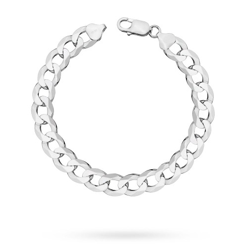 Srebrna bansoletka męska 10mm szeroki łańcuch Pancerka 20cm pr.925 bransoleta MARKO