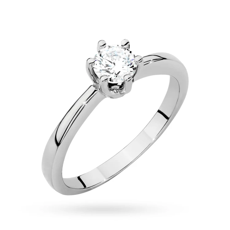 Okazały pierścionek z białego złota z brylantem 0,40ct Klasyka W563-B585-B0.40 marko