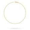 Złota bransoletka na nogę kostkę lisi ogon diamentowany Spiga 25cm BN064-585 marko