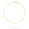 Złota bransoletka na nogę kostkę lisi ogon diamentowany Spiga 25cm BN064-333 marko