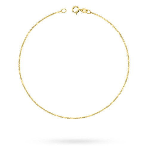 Złota bransoletka na nogę kostkę rolo 25cm BN062-585 marko