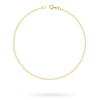 Złota bransoletka na nogę kostkę diamentowana pancerka 25cm BN060-585 marko