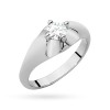 Białe złoto pierścionek z dużym brylantem 0,40ct Generacja W545-B585-B0.40 marko