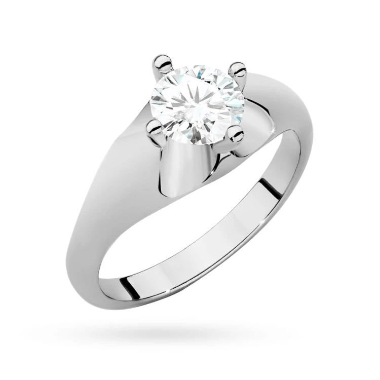 Białe złoto pierścionek z dużym brylantem 0,70ct Generacja W545-B585-B0.70 marko