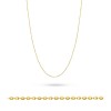 Złoty łańcuszek diamentowana Kulka próba 585 L046-585 marko