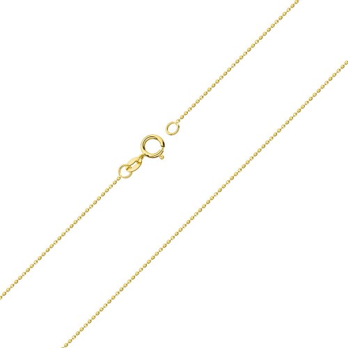 Złoty łańcuszek diamentowana Kulka próba 585 L046-585 marko