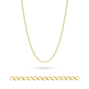 Złoty łańcuszek Pancerka diamentowana pr. 333 