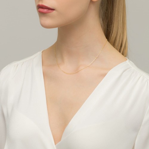 Złoty łańcuszek diamentowany Ankier pr.585 blaszki
