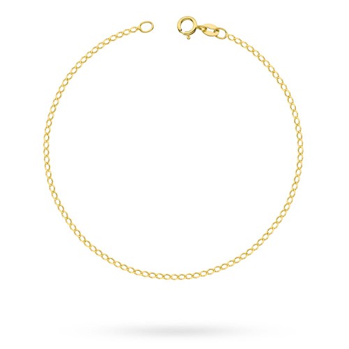 Złota bransoletka łańcuszek pancerka diamentowana pr.333