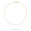 Złota bransoletka na nogę kostkę diamentowana kulka 25cm BN063-585 marko
