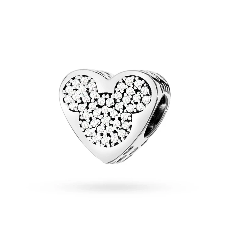 Srebrna zawieszka Charms myszka z cyrkoniami Z619-925 marko