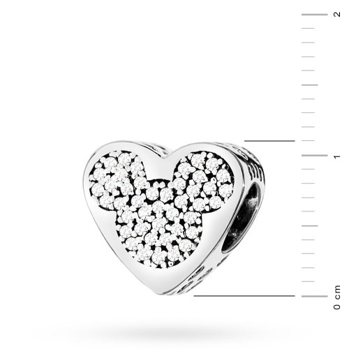 Srebrna zawieszka Charms myszka z cyrkoniami Z619-925 marko