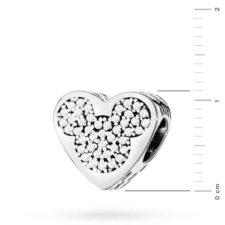 Srebrna zawieszka Charms myszka z cyrkoniami Z619-925 marko