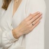 Pozłacany pierścionek z okrągłym kamieniem nastroju zmieniający kolor Kleur  JP054-925-Z marko