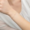 Bransoletka złota na łańcuszku z diamentowanymi kulkami MARKO