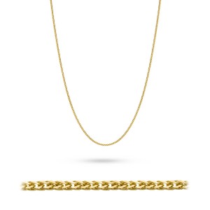 Złoty łańcuszek Lisi ogon diamentowany Spiga pr. 333