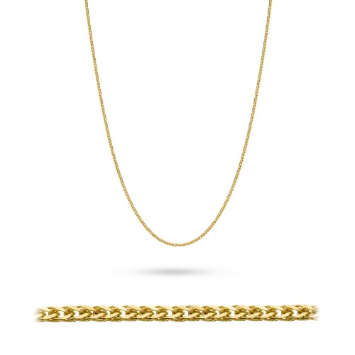 Złoty łańcuszek Lisi ogon diamentowany Spiga pr. 333