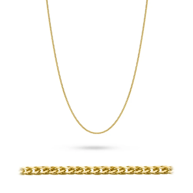 Złoty łańcuszek Lisi ogon 40cm diamentowany Spiga pr. 333 L050-333 marko