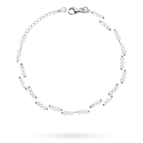 Bransoletka ślubna z kryształami Swarovski srebro 925 BR693 marko