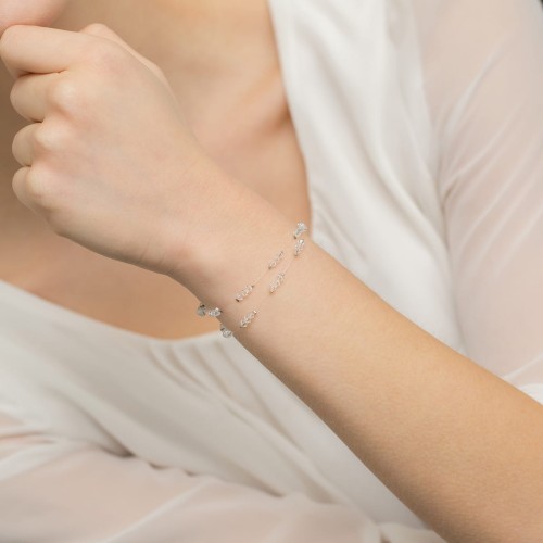 Bransoletka ślubna z kryształami Swarovski srebro 925 BR693 marko