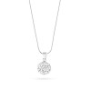 Komplet biżuterii srebrnej shamballa Swarovski kolczyki zawieszka łańcuszek K802-Z431-9-L228 marko