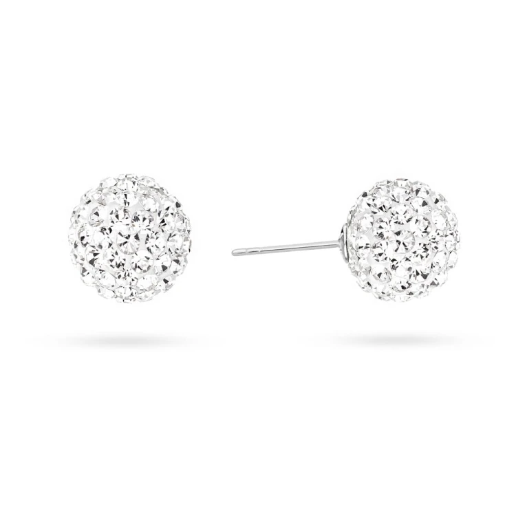 Komplet biżuterii srebrnej shamballa Swarovski kolczyki zawieszka łańcuszek K802-Z431-9-L228 marko