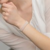 Klasyczna bransoletka ślubna z perłami i kryształami Swarovskiego BW024 marko