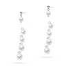 Biżuteria ślubna Swarovski Elements kolczyki z kryształkami i perłami na żyłce KW053 marko