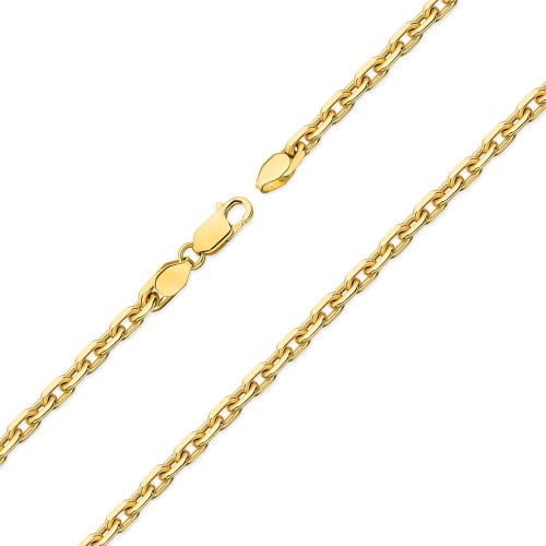 Męski złoty łańcuch splot ankier 70cm 5,6mm pełny L240-585-70 marko