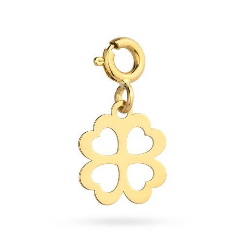 Złota zawieszka koniczynka serduszka Charms Z-GW-178-585 marko