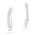 Srebrne kolczyki nausznice z cyrkoniami ear crawler Soledo K226-925-S marko