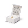 Złoty komplet łańcuszek z medalikiem prezent na chrzest komunie D002-333-L121 marko