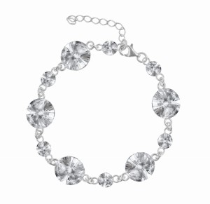 Bransoletka z kryształami Swarovski srebro 925