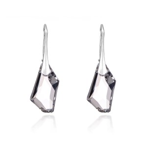 Kolczyki ślubne z kryształem Swarovski Deart srebrne
