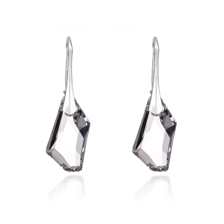 Kolczyki ślubne z kryształem Swarovski Deart srebrne KW077 marko