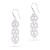 Wiszące kolczyki ślubne Swarovski elements perły i kryształy KW004 marko