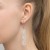 Wiszące kolczyki ślubne Swarovski elements perły i kryształy KW004 marko