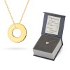 Złoty naszyjnik Celebrytka ring Fancy grawer gratis Z192-333-L039 marko