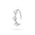 Srebrny kolczyk nausznica nakładka z cyrkoniami fake piercing Soledo K233-925-S marko