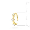 Pozłacany kolczyk nausznica nakładka z cyrkoniami fake piercing Soledo K233-925-Z marko