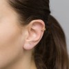 Pozłacany kolczyk nausznica nakładka z cyrkoniami fake piercing Soledo K230-925-Z marko