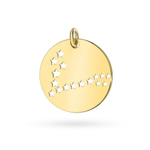Pozłacana zawieszka wisiorek konstelacja gwiazdozbiór znak zodiaku Ryby
