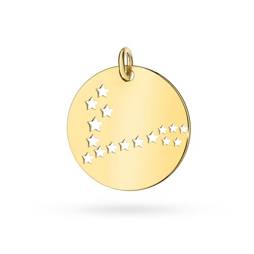 Pozłacana zawieszka wisiorek konstelacja gwiazdozbiór znak zodiaku Ryby Z419-925-Z-RYBY marko