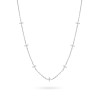 Srebrny naszyjnik choker kwiatki cyrkonie Soledo N881-925-S marko